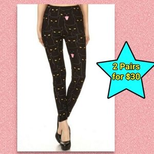 Cat Leggings Gift Kitten Lover Kitty Cat Black Cat NEW